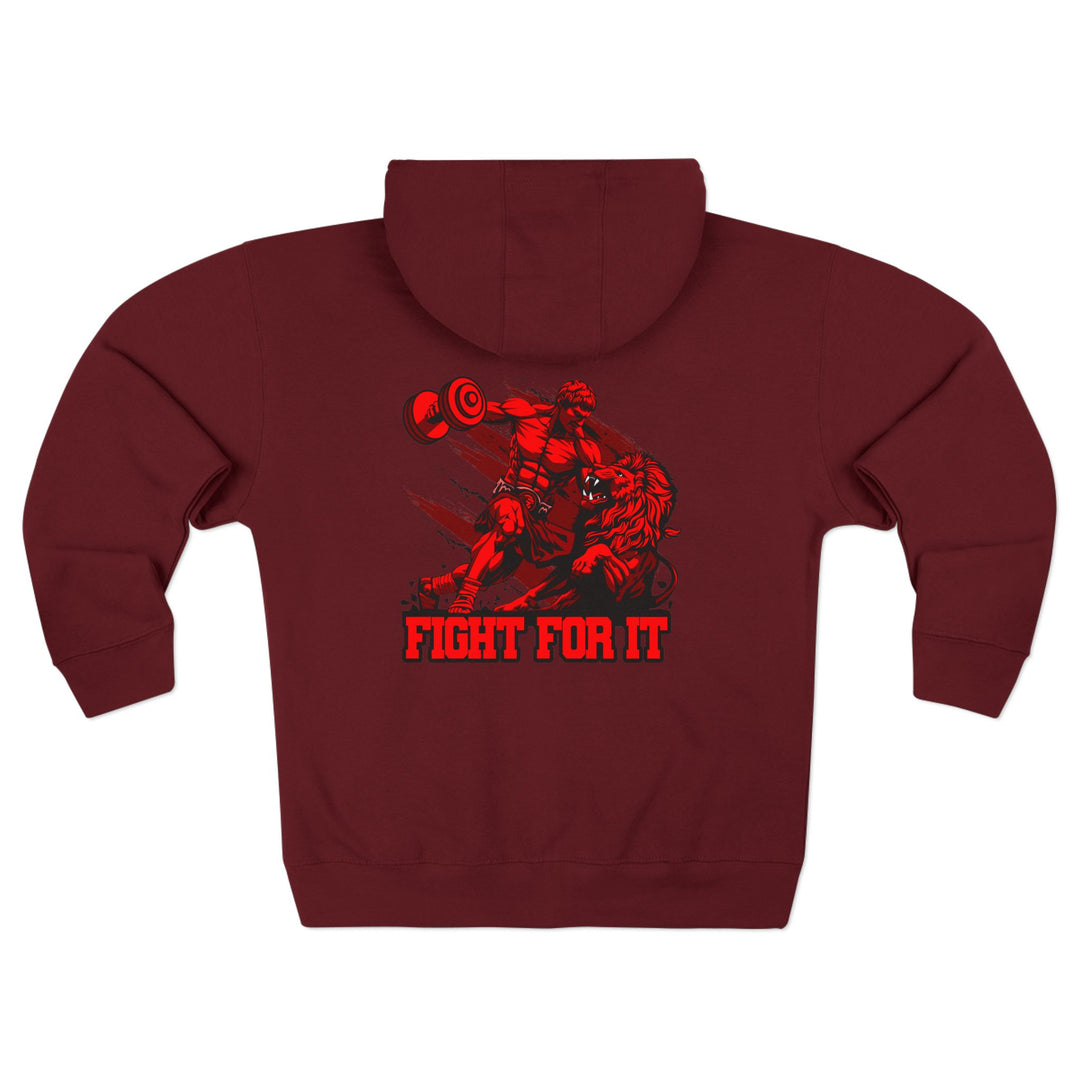 CG COLISEUM MAC RED /FIGHT FOR IT ZIP UP