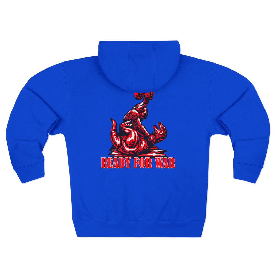 CG APE VS ZILLA RED WHITE /READY FOR WAR ZIP UP