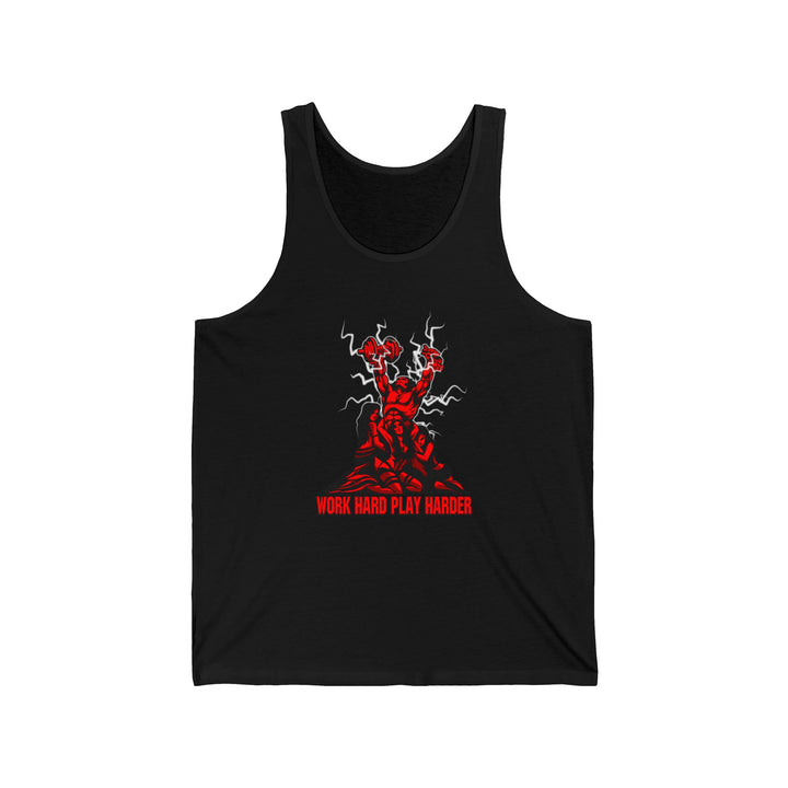 CG CONFIDENT MAN  RED/WORK HARD PLAY HARDER