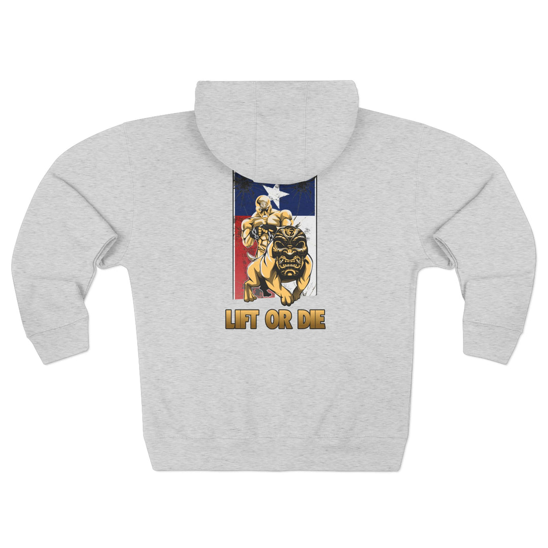 CG ANGRY DOG LONE STAR TEXAS STYLE /LIFT OR DIE ZIP UP