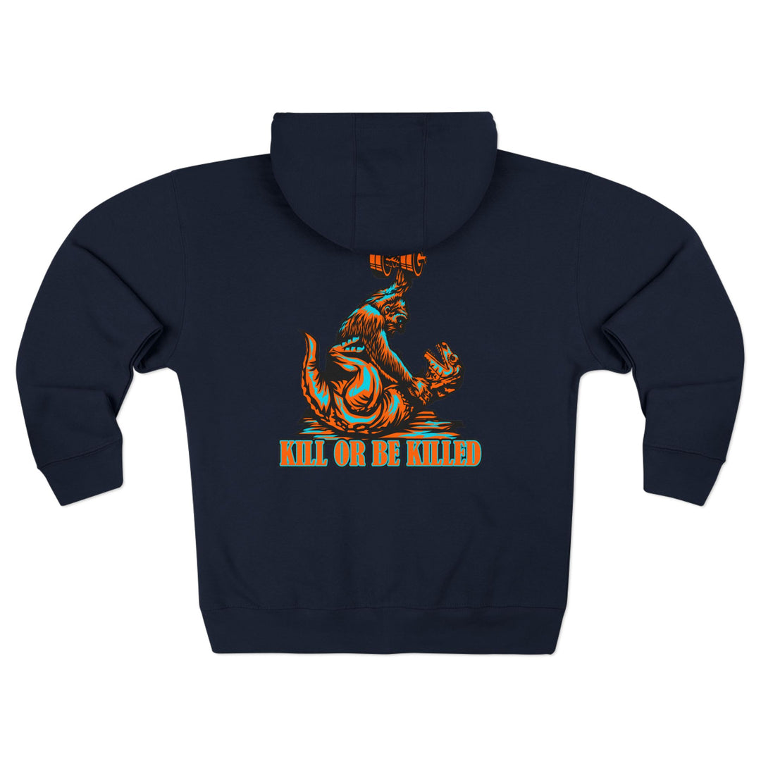 CG APE VS ZILLA RED MIAMI COLORS /KILL OR BE KILLED ZIP UP