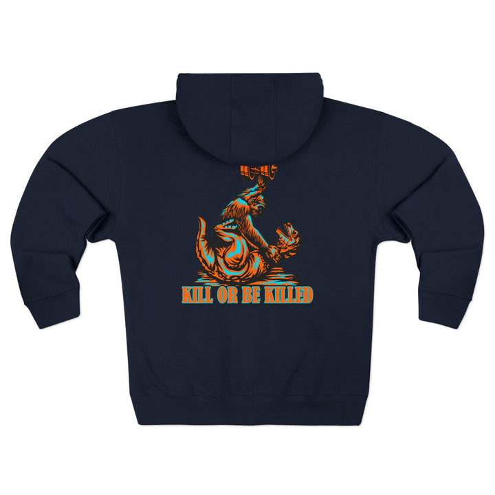 CG APE VS ZILLA RED MIAMI COLORS /KILL OR BE KILLED ZIP UP