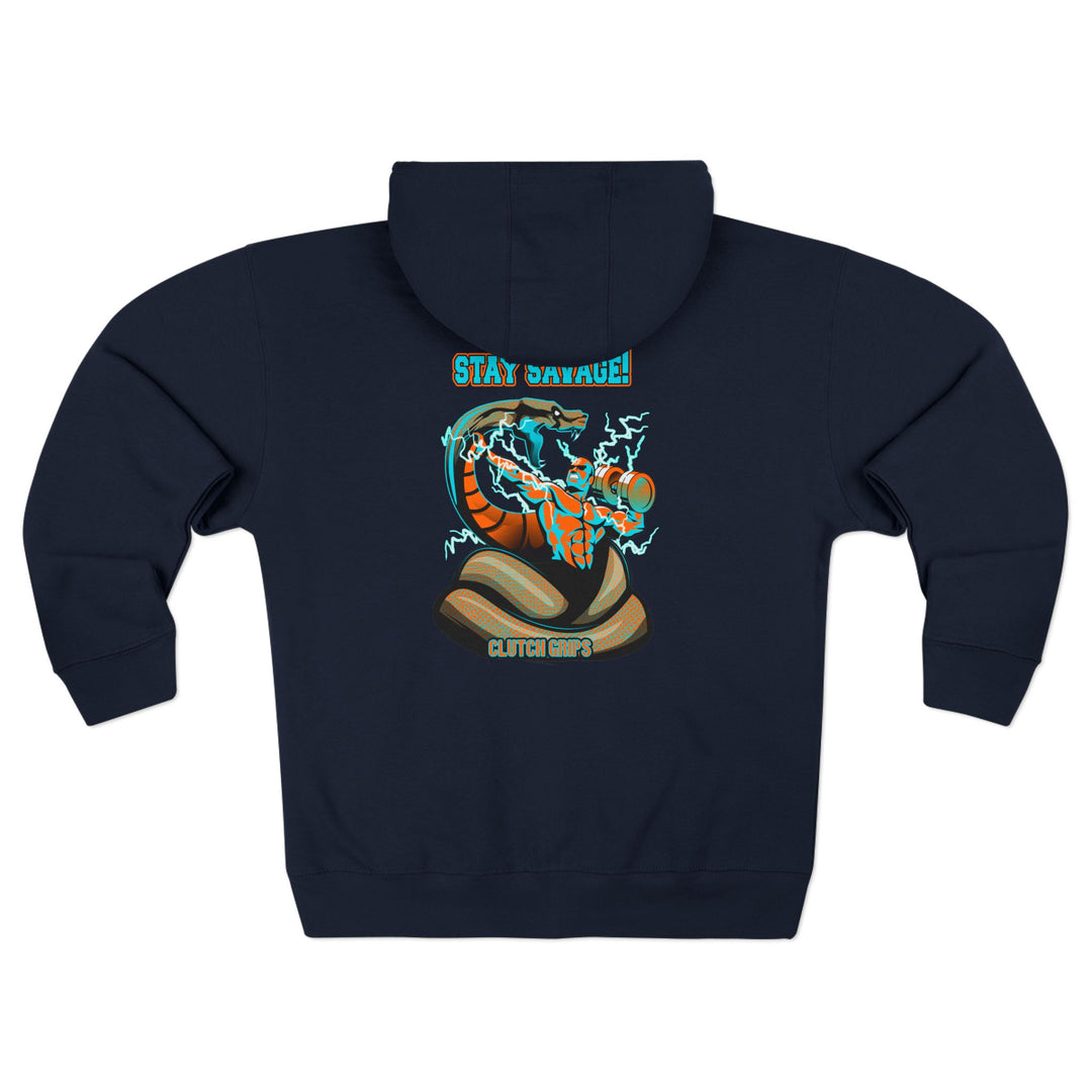 MAC VS SNAKE AQUA MIAMI DIAMOND FRONT /STAY SAVAGE ZIP UP