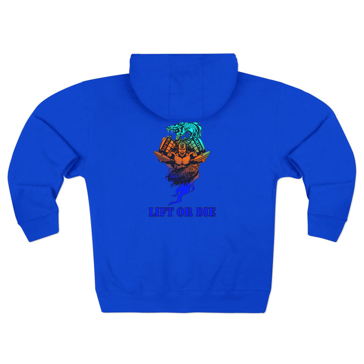 CG MAC SNAP DRAGON BLUE ORANGE AQUA /LIFT OR DIE ZIP UP