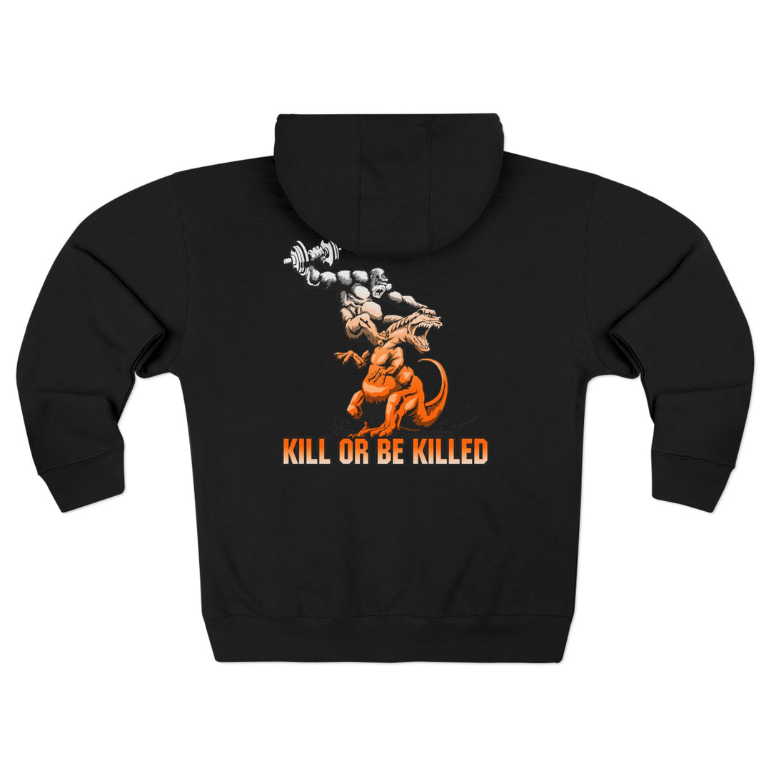 CG APE VS ZILLA 2ND FIGHT ORANGE WHITE FADE /KILL OR BE KILLED ZIP UP
