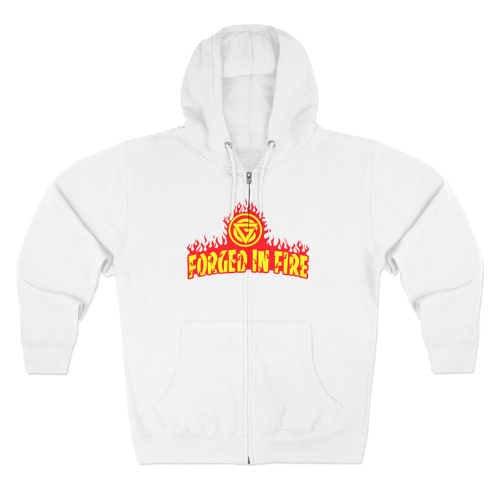 CG DBL SKULL BELL RED GOLD/READY FOR WAR ZIP UP