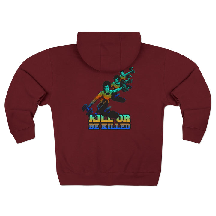 CG LIFT KICK BLUE ORANGE AQUA FADE/KILL OR BE KILLED ZIP UP