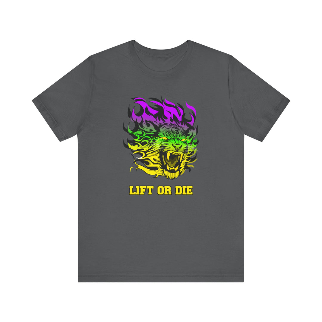 TIGER FLAME YELLOW GREEN PURPLE FADE/LIFT OR DIE