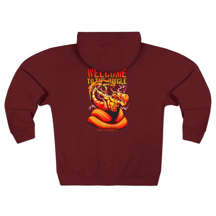 MAC VS SNAKE ORANGE GOLD FADE /WELCOME TO THE JUNGLE ZIP UP
