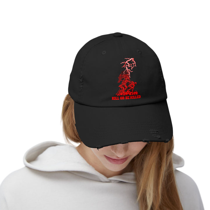 AMERICAN FREEDOM WARRIOR RED/KILL OR BE KILLED CAP