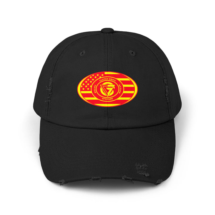 CG AMERICAN SUPERIOR GOLD & RED BLOODED FREEDOM FLAG CAP