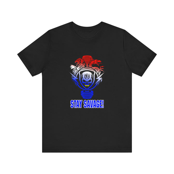 TIGER VS DRAGON RED WHITE BLUE FADE /STAY SAVAGE
