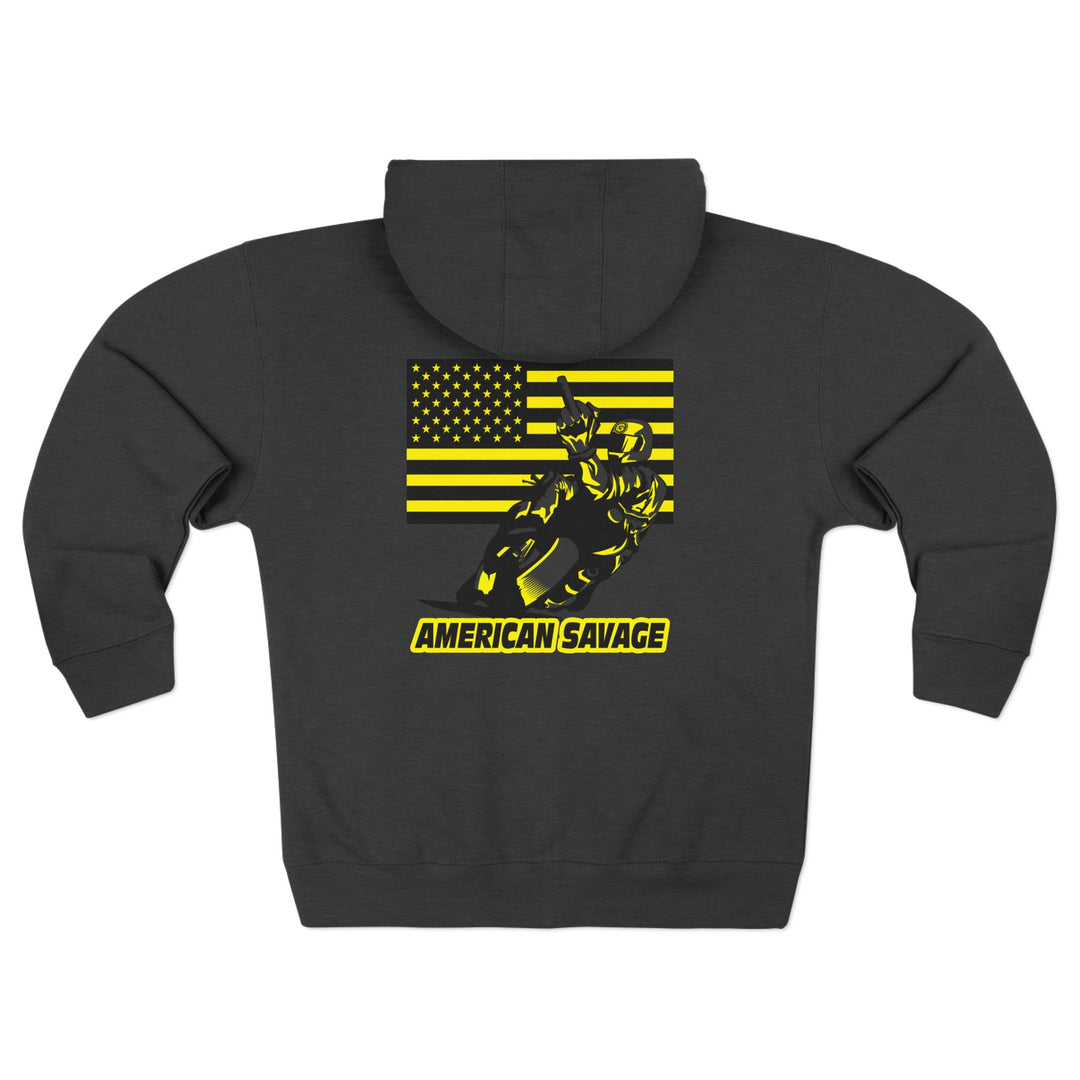 CG EZ RIDER BLACK YELLOW /AMERICAN SAVAGE ZIP UP