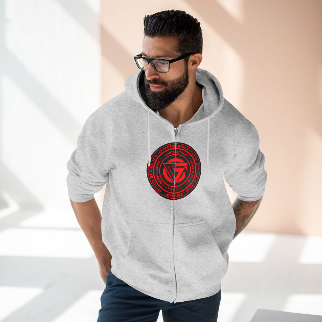 MAC VS SNAKE RED /READY FOR WAR ZIP UP