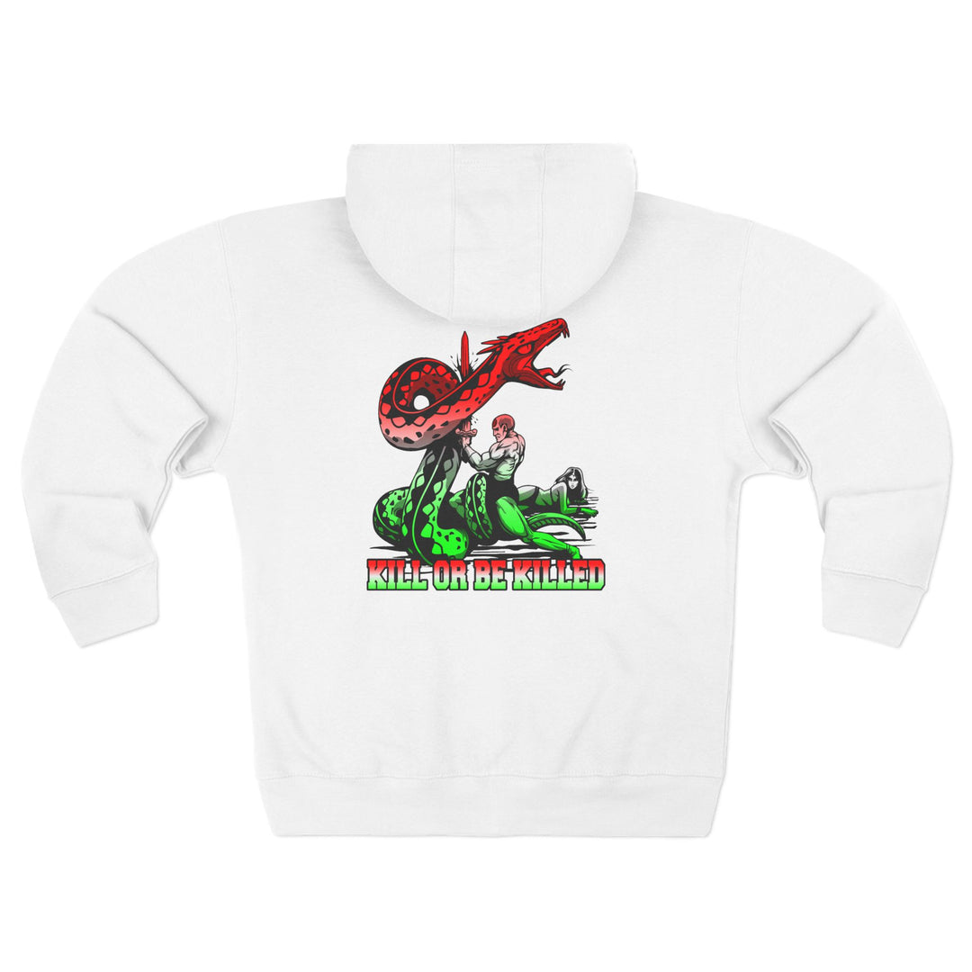CG SERPENT SLAYER RED WHITE GREEN FADE /KILL OR BE KILLED ZIP UP