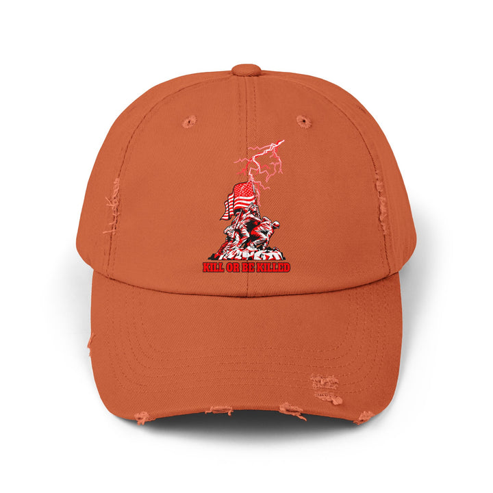 AMERICAN WARRIOR RED WHITE/KILL OR BE KILLED CAP