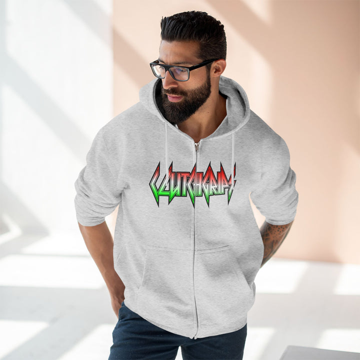 SAMURAI MAC RED WHITE GREEN FADE /LIFT OR DIE ZIP UP