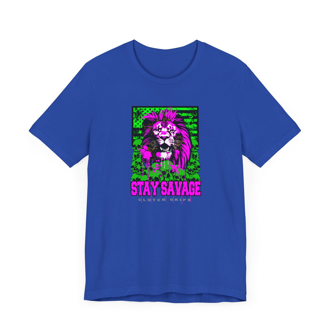 LION HEART FREEDOM TEE PURPLE GREEN/STAY SAVAGE