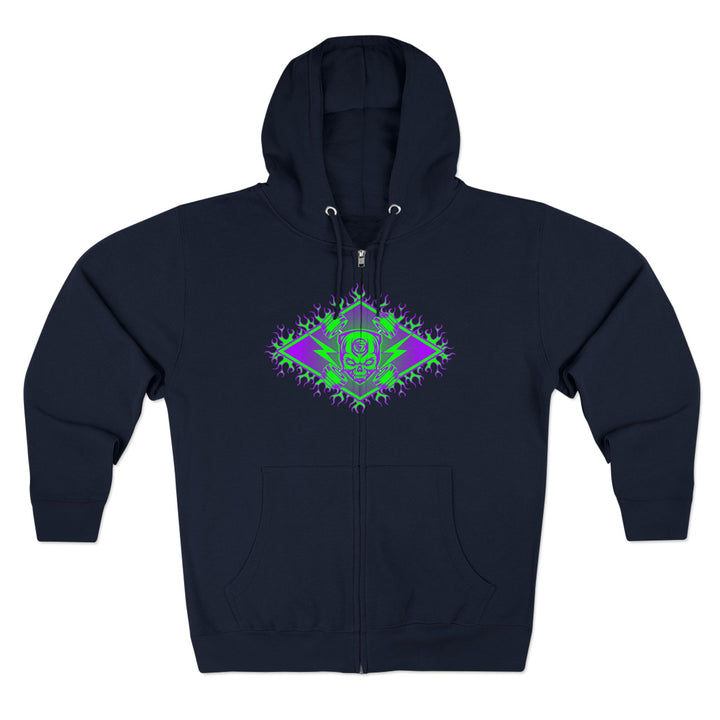CG SERPENT SLAYER PURPLE GREEN /READY FOR WAR ZIP UP