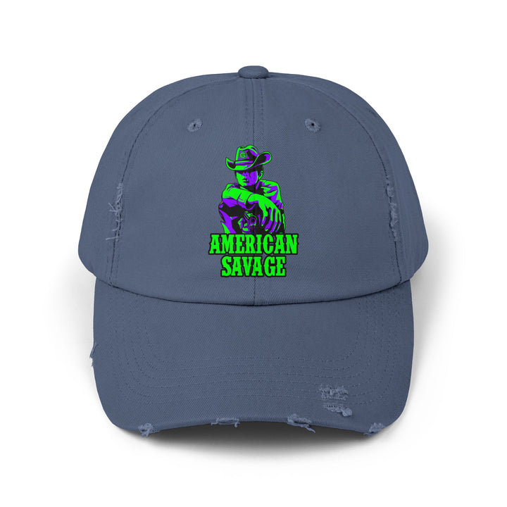 COWBOY KILLER PURPLE GREEN /AMERICAN SAVAGE CAP