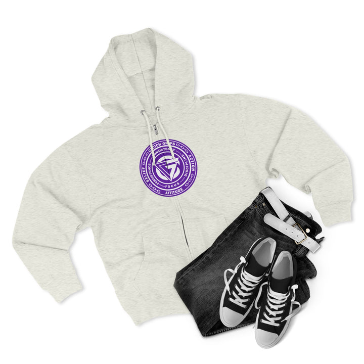 MACK WICK LIFT  PURPLE WHITE /LIFT OR DIE ZIP UP