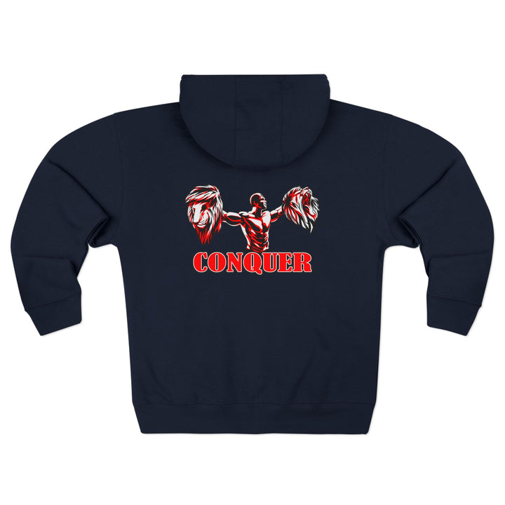 CG BEAST MASTER RED WHITE/CONQUER ZIP UP