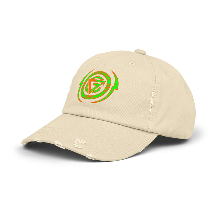 CG LOGO LIGHTNING ARCHES HYPER ORANGE GREEN /BELIEF ATTITUDE ACTION CAP