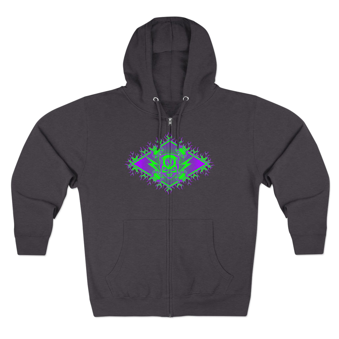 CG MAC JUMP PURPLE GREEN/LIFT OR DIE ZIP UP