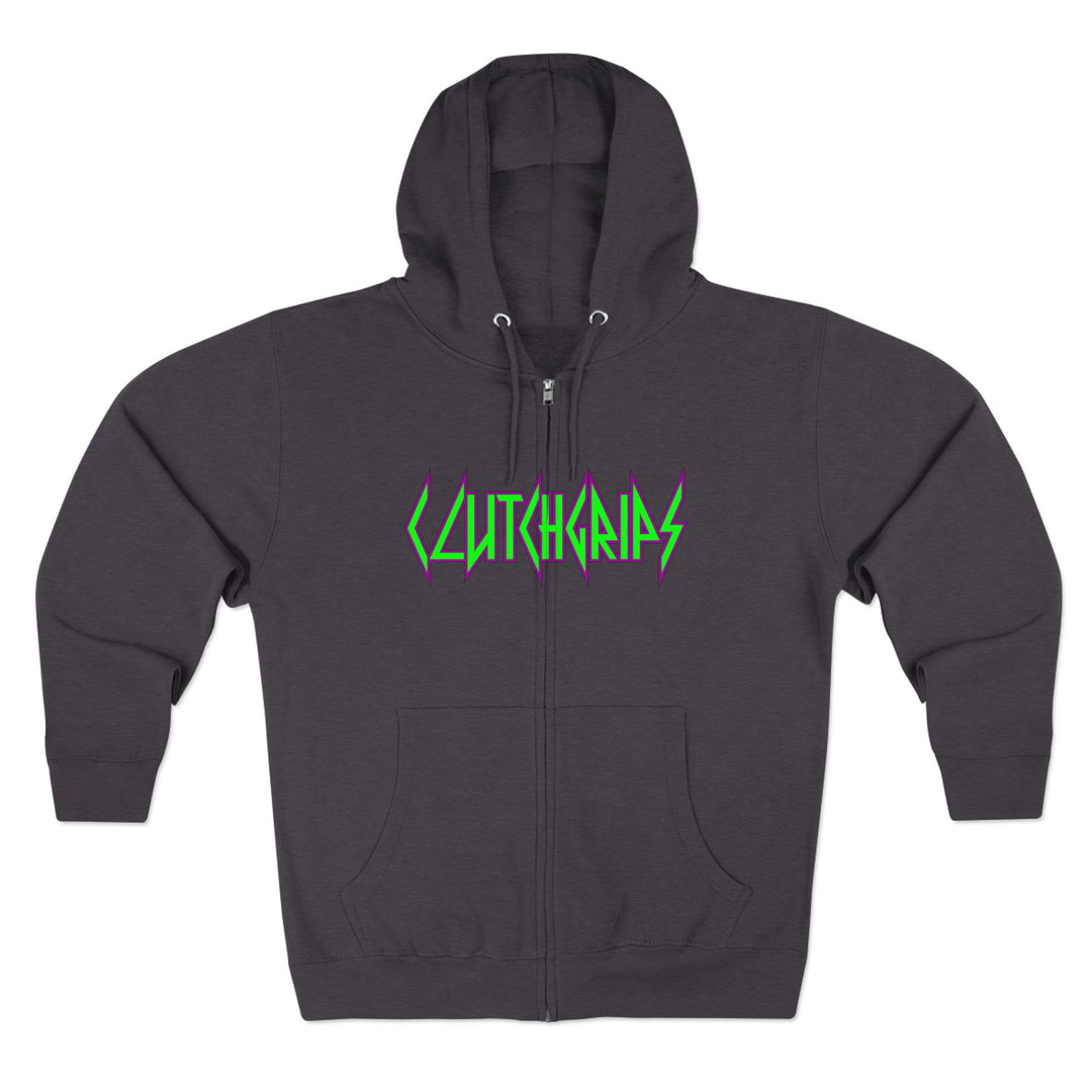 CG ANGRY DOG PURPLE GREEN/LIFT OR DIE ZIP UP