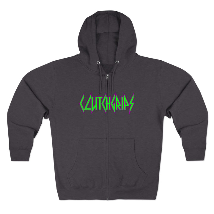 CG ANGRY DOG PURPLE GREEN/LIFT OR DIE ZIP UP