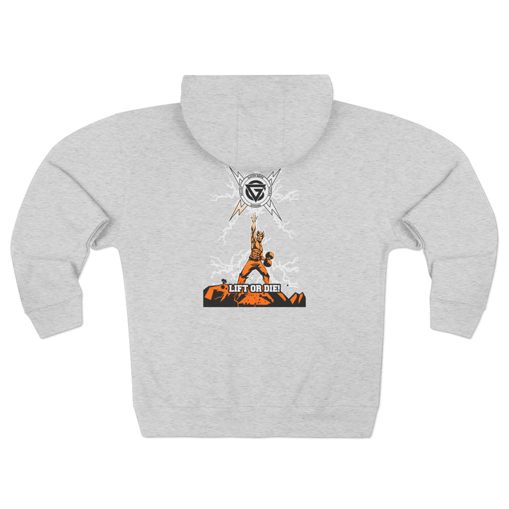 CG LIGHTNING KING ORANGE WHITE FADE/LIFT OR DIE ZIP UP