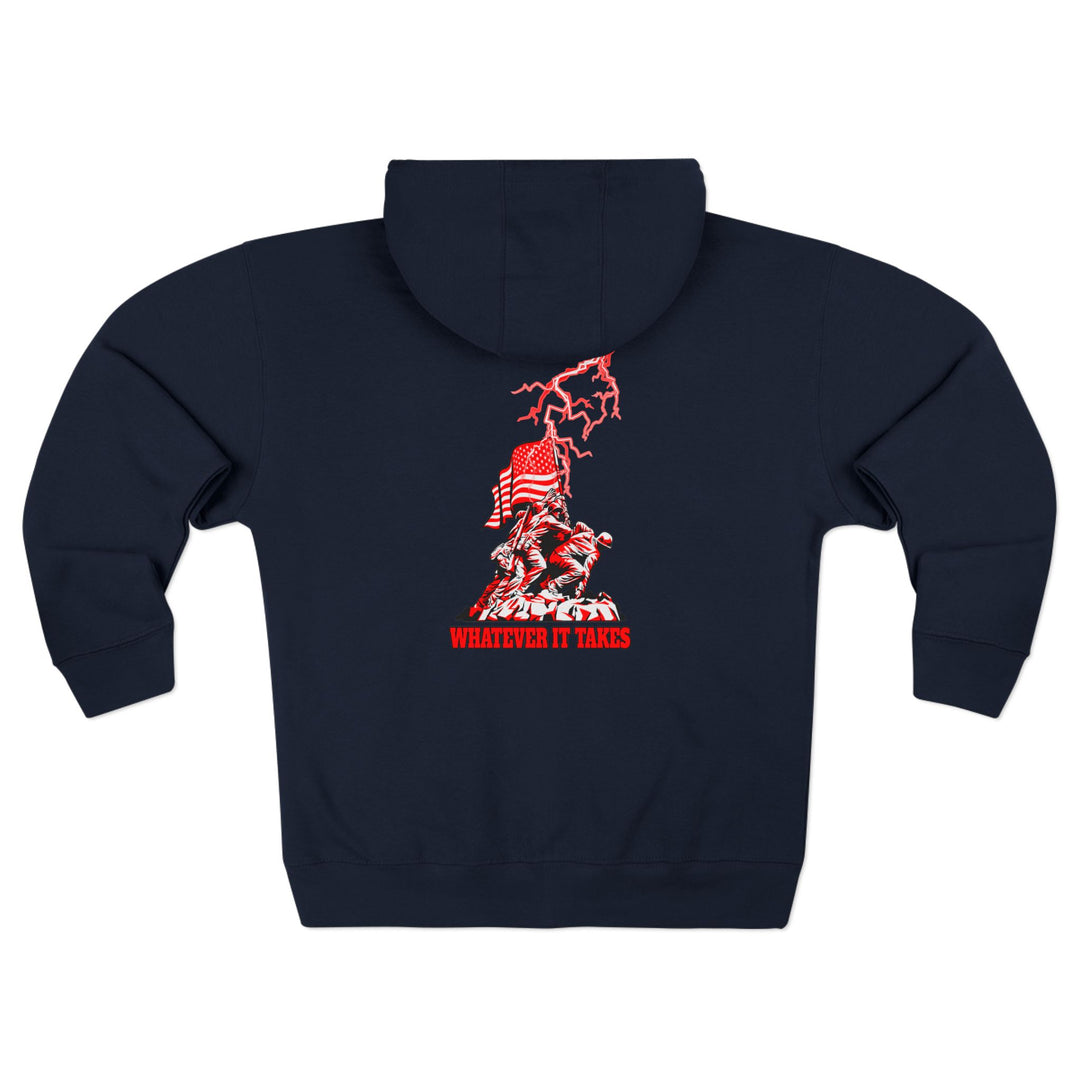 CG AMERICAN WARRIOR RED WHITE /WHATEVER IT TAKES ZIP UP