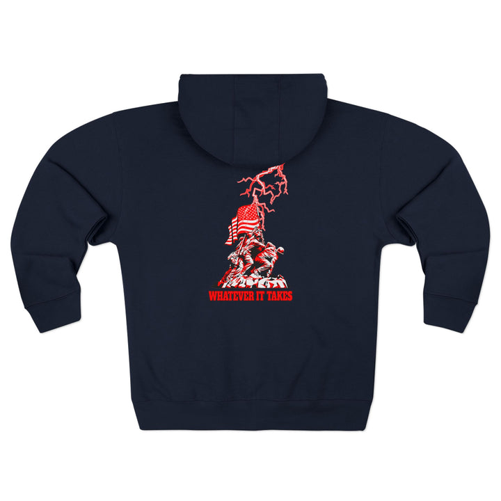 CG AMERICAN WARRIOR RED WHITE /WHATEVER IT TAKES ZIP UP