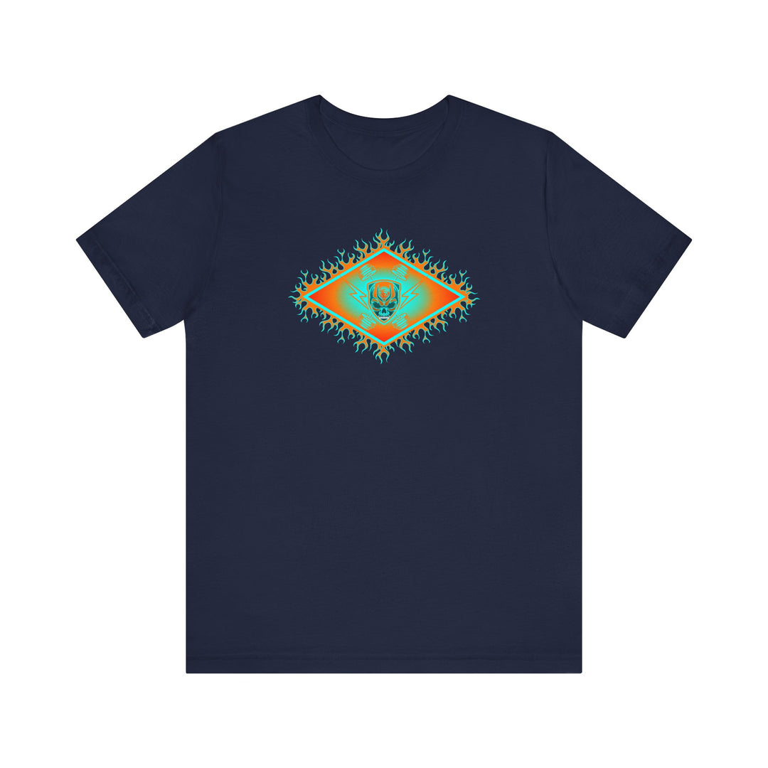 MIAMI AQUA ORANGE DIAMOND SKULLATOR DOUBLE BELL