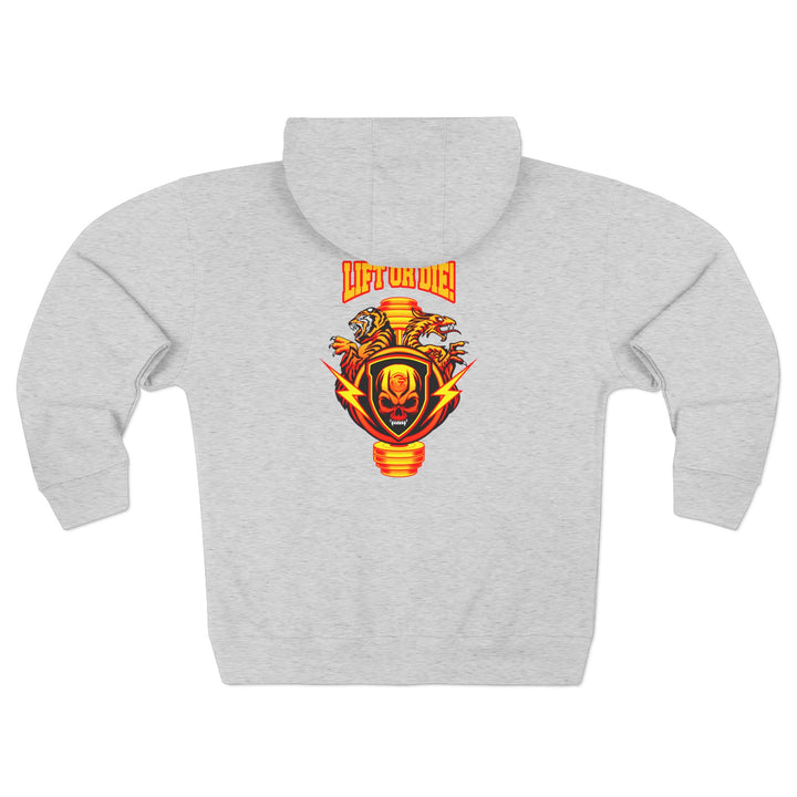 CG SGL SKULL BELL RED GOLD /LIFT OR DIE ZIP UP