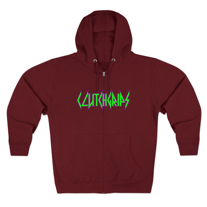 CG ANGRY DOG PURPLE GREEN/LIFT OR DIE ZIP UP