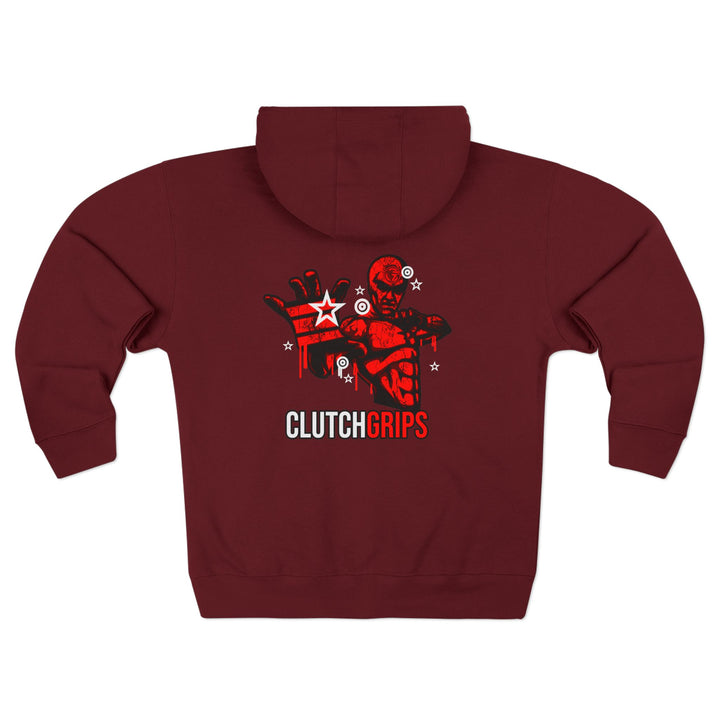 CG MASTER FLASH RED BLACK WHITE /CLUTCHGRIPS ZIP UP