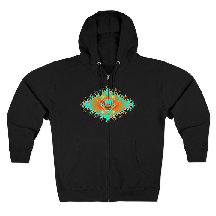 CG DIAMOND DBL BELL SKULL MIAMI COLORS /CLUTCHGRIPS ZIP UP