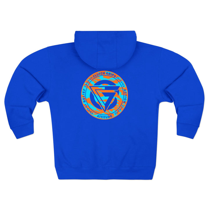 CG DIAMOND TIGER VS TIGER MIAMI AQUA ORANGE /CLUTCHGRIPS ZIP UP