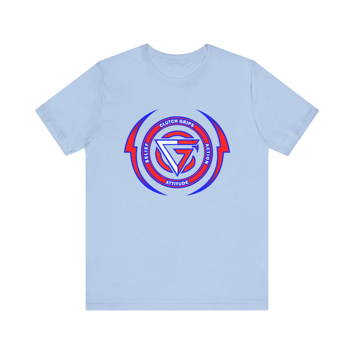 CG DBL ARCH LIGHTBOLT RED WHITE BLUE LOGO