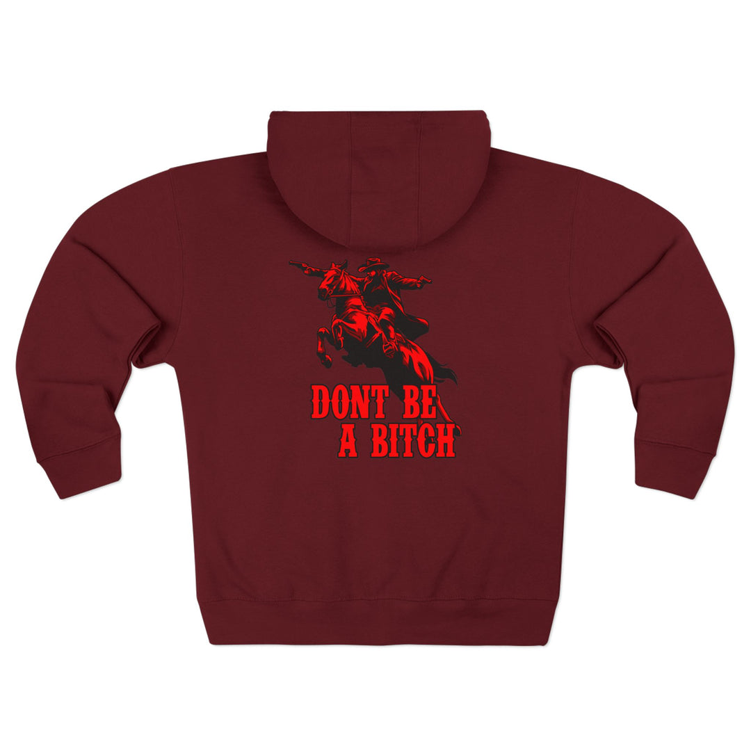 CG OUTLAW RED BLACK /DONT BE A BITCH ZIP UP