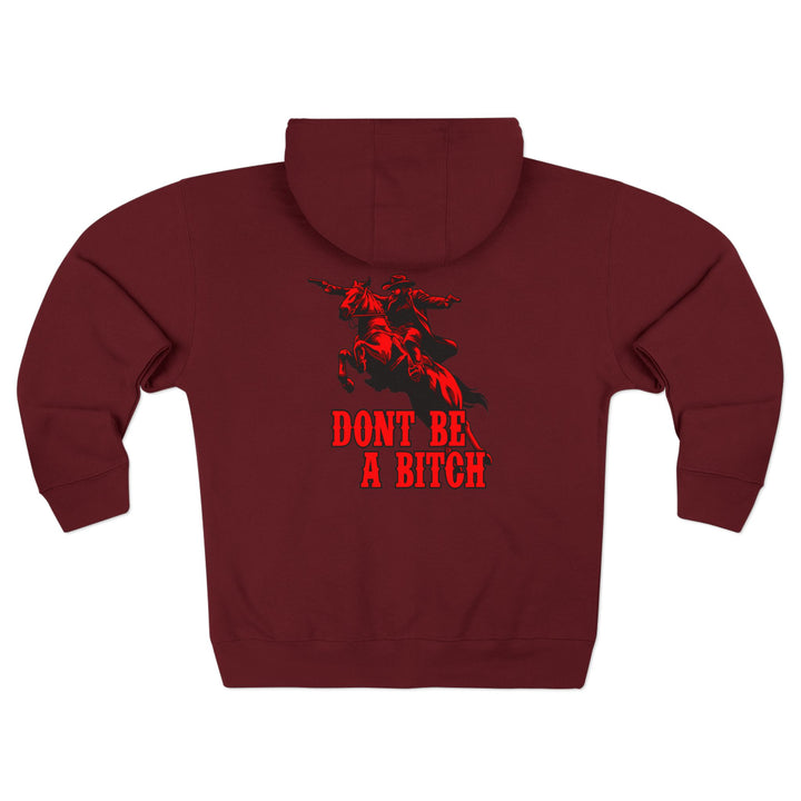 CG OUTLAW RED BLACK /DONT BE A BITCH ZIP UP