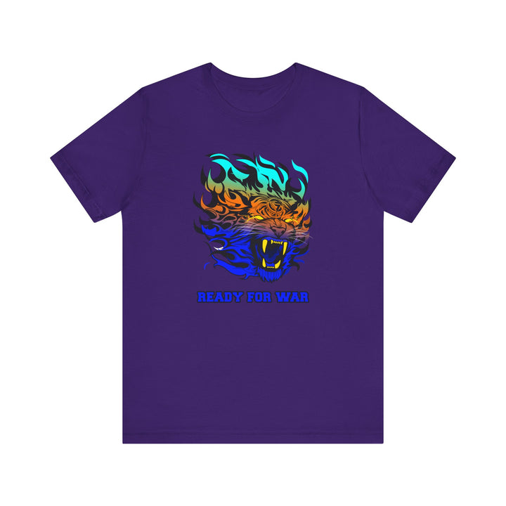 TIGER FLAME BLUE ORANGE AQUA FADE/READY FOR WAR
