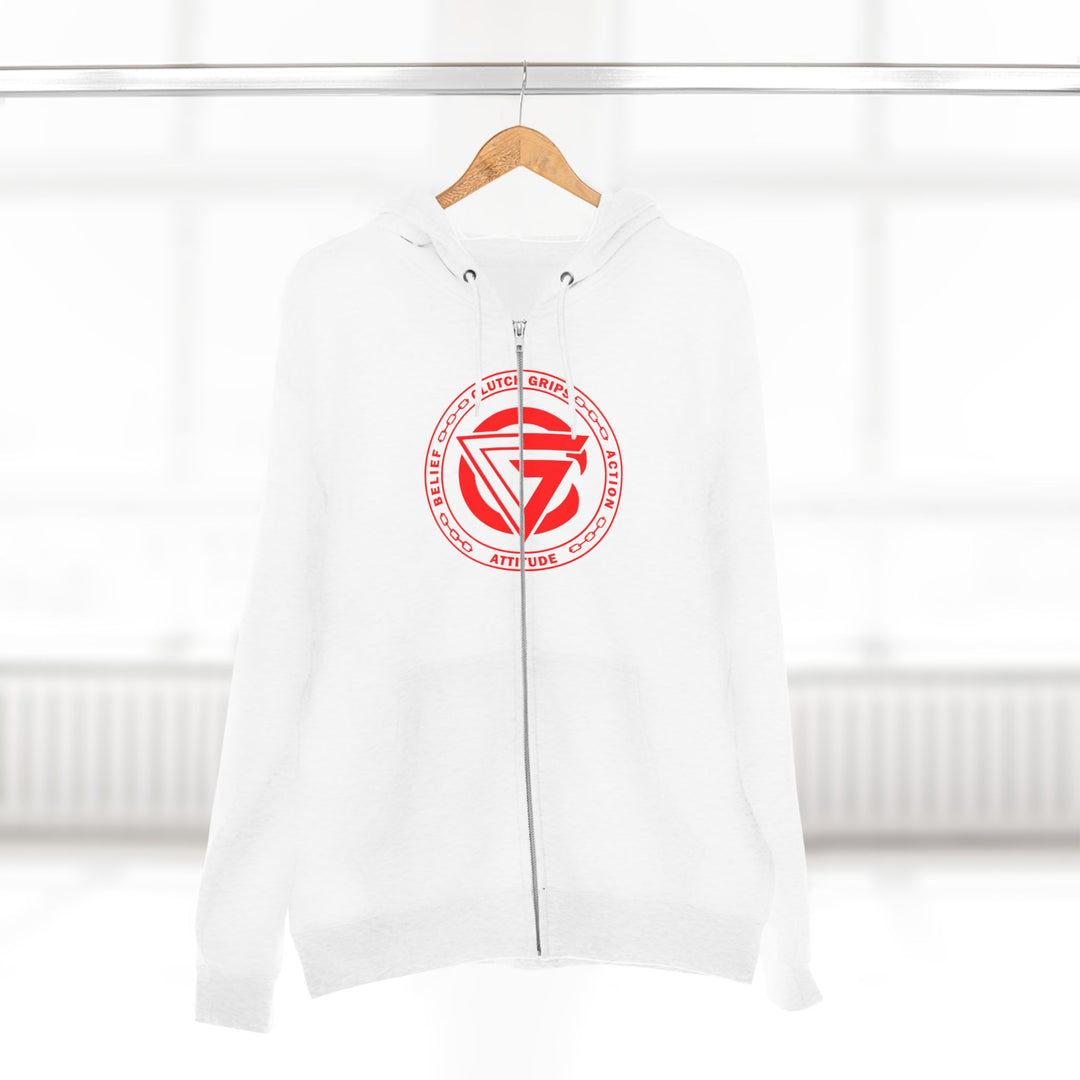SAMURAI MASTER TRAINER RED WHITE BLACK /LIFT OR DIE ZIP UP