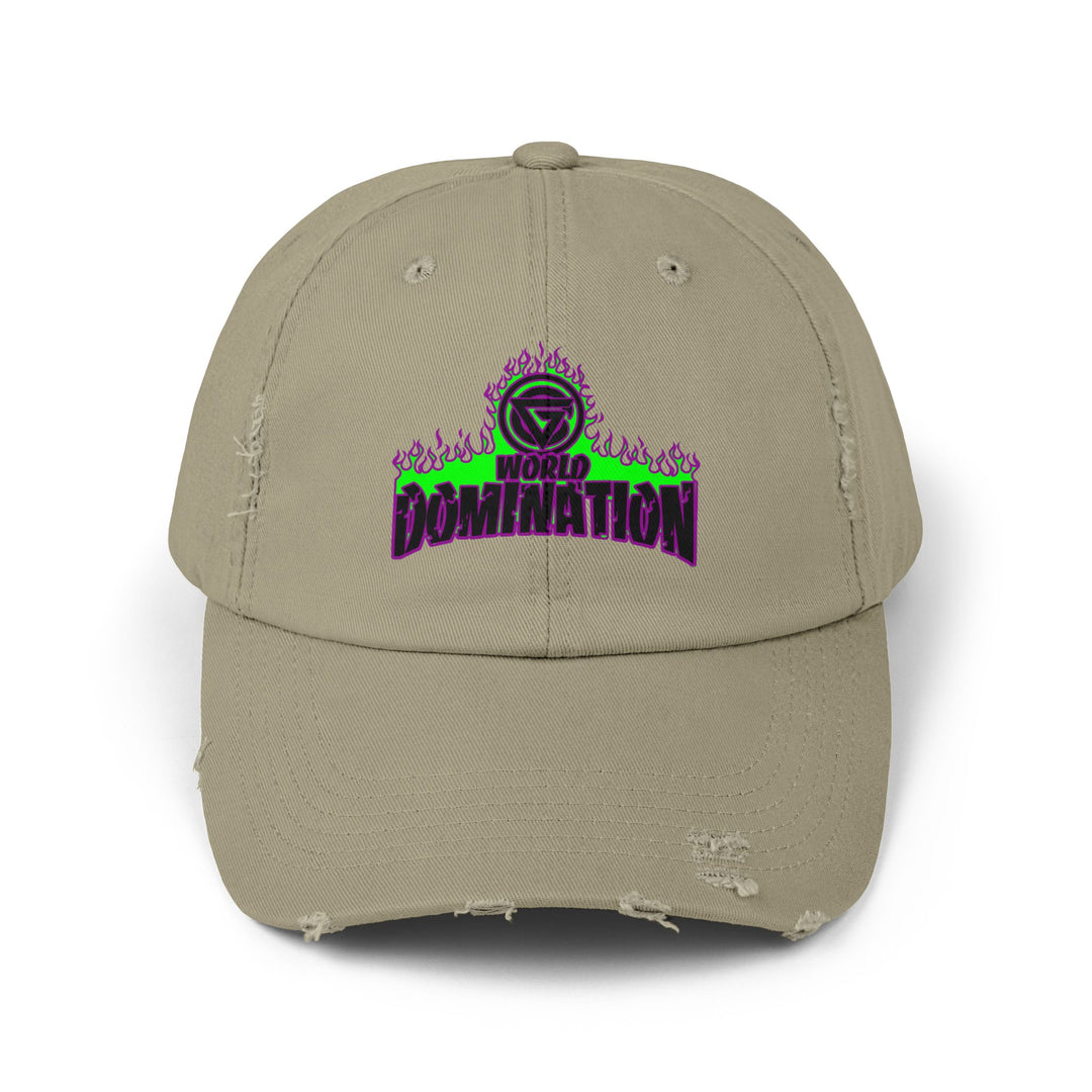 CG PURPLE GREEN FIRE /WORLD DOMINATION CAP