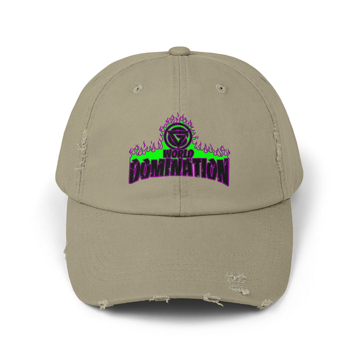 CG PURPLE GREEN FIRE /WORLD DOMINATION CAP