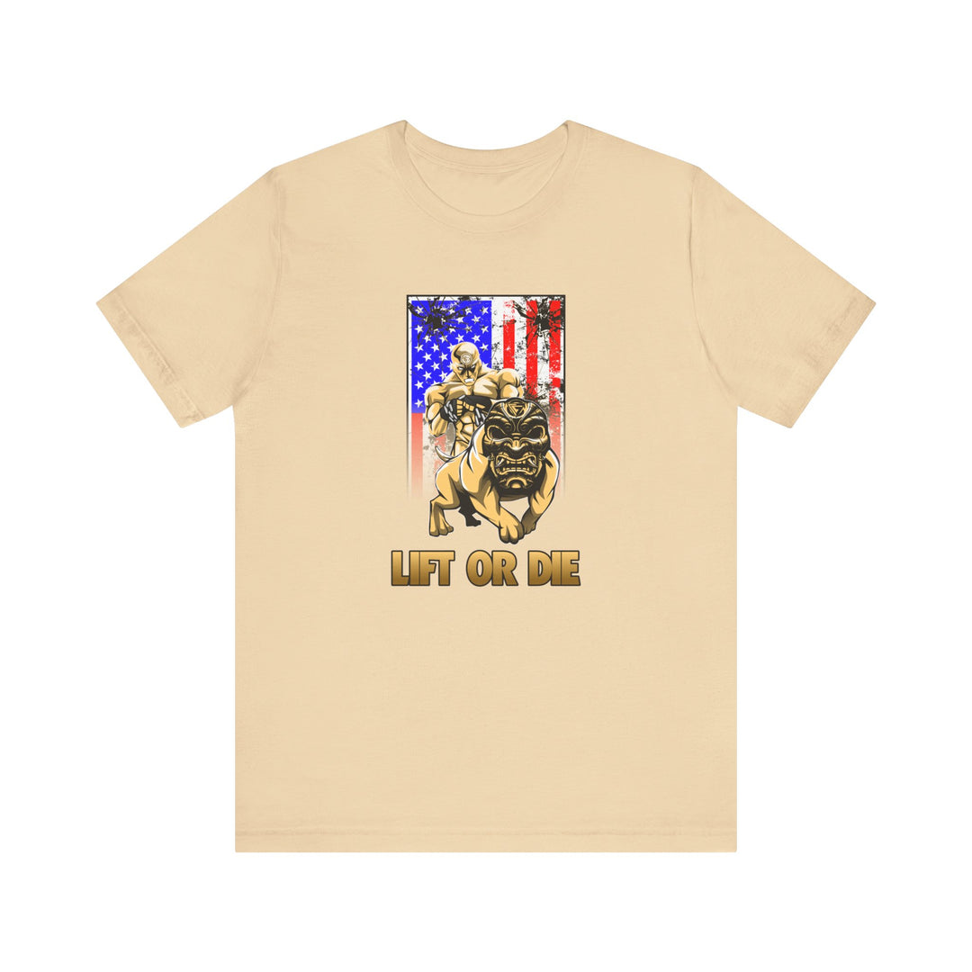 ANGRY DOG SAND AMERICAN FLAG/LIFT OR DIE