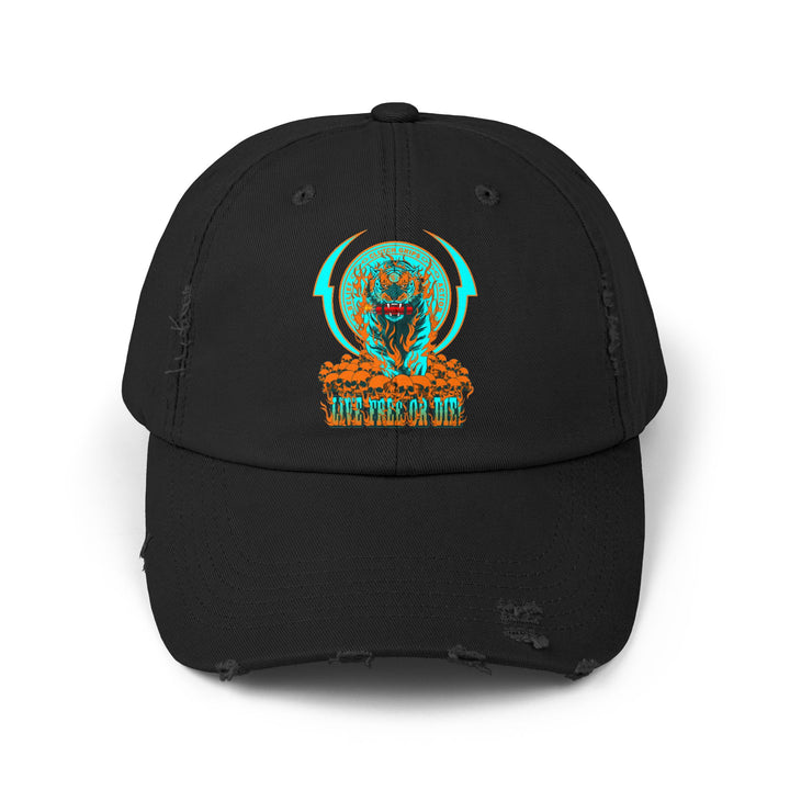 DYNAMITE TIGER MIAMI COLORS/LIVE FREE OR DIE CAP