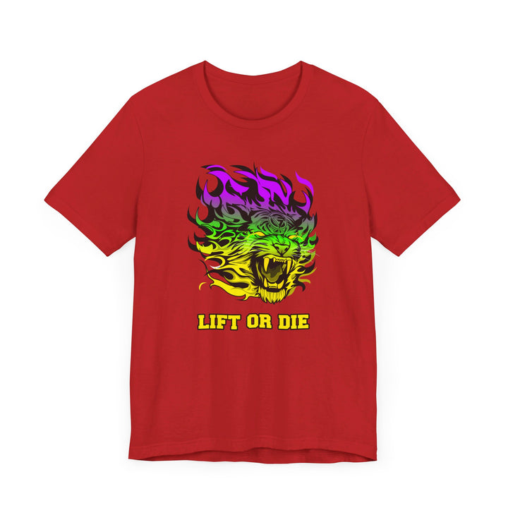 TIGER FLAME YELLOW GREEN PURPLE FADE/LIFT OR DIE