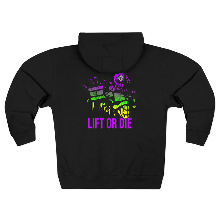 CG GRIP MASTER MAC YELLOW GREEN PURPLE /LIFT OR DIE ZIP UP
